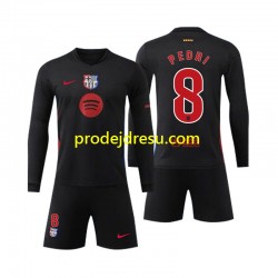 FC Barcelona Dresy Fotbal Pedri 8 Dětský Venkovní 2024-2025 Dlouhý rukáv