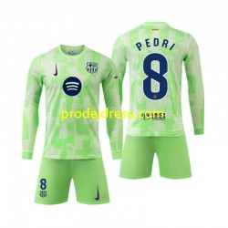 FC Barcelona Dresy Fotbal Pedri 8 Dětský Alternativní 2024-2025 Dlouhý rukáv