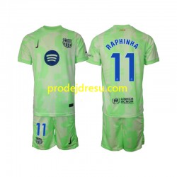 FC Barcelona Dresy Fotbal Raphinha 11 Dětský Alternativní 2024-2025 Krátký rukáv