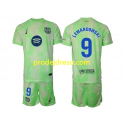FC Barcelona Dresy Fotbal Robert Lewandowski 9 Dětský Alternativní 2024-2025 Krátký rukáv