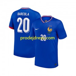Francie Dresy Fotbal Bradley Barcola 20 Muž Domácí 2024 Krátký rukáv
