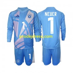 Německo Dresy Fotbal Manuel Neuer 1 Brankářské Dětský Čtvrtý 2024-2025 Dlouhý rukáv