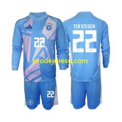 Německo Dresy Fotbal Ter Stegen 22 Brankářské Dětský Čtvrtý 2024-2025 Dlouhý rukáv