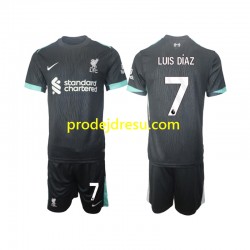 Liverpool Dresy Fotbal Luis Diaz 7 Dětský Venkovní 2024-2025 Krátký rukáv