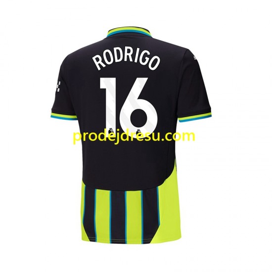 Manchester City Dresy Fotbal RODRIGO 16 Muž Venkovní 2024-2025 Krátký rukáv