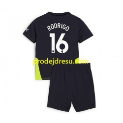 Manchester City Dresy Fotbal RODRIGO 16 Dětský Venkovní 2024-2025 Krátký rukáv