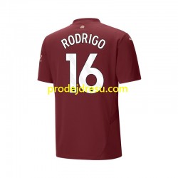 Manchester City Dresy Fotbal RODRIGO 16 Muž Alternativní 2024-2025 Krátký rukáv