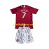 Manchester United Dresy Fotbal Cristiano Ronaldo 7 Champion League 2007 Retro Dětský Domácí Krátký rukáv