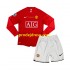 Manchester United Dresy Fotbal Champion League 2007 Retro Dětský Domácí Dlouhý rukáv