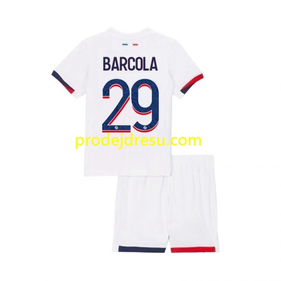 Paris Saint-Germain Dresy Fotbal Bradley Barcola 29 Dětský Venkovní 2024-2025 Krátký rukáv