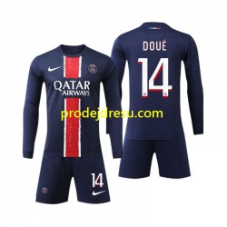 Paris Saint-Germain Dresy Fotbal D Doue 14 Dětský Domácí 2024-2025 Dlouhý rukáv