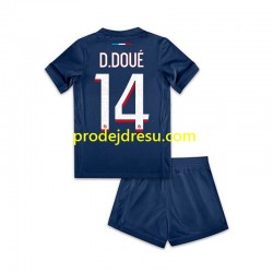 Paris Saint-Germain Dresy Fotbal Desire Doue 14 Dětský Domácí 2024-2025 Krátký rukáv