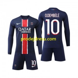 Paris Saint-Germain Dresy Fotbal O Dembele 10 Dětský Domácí 2024-2025 Dlouhý rukáv