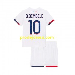 Paris Saint-Germain Dresy Fotbal Ousmane Dembele 10 Dětský Venkovní 2024-2025 Krátký rukáv