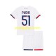 Paris Saint-Germain Dresy Fotbal Willian Pacho 51 Dětský Venkovní 2024-2025 Krátký rukáv