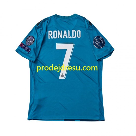 Real Madrid Dresy Fotbal Cristiano Ronaldo 7 2017 Retro Dětský Alternativní Krátký rukáv