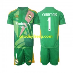 Real Madrid Dresy Fotbal Thibaut Courtois 1 Brankářské Dětský Alternativní 2024-2025 Krátký rukáv