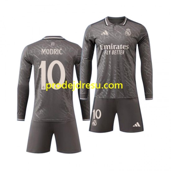 Real Madrid Dresy Fotbal Modrić Luka 10 Dětský Alternativní 2024-2025 Dlouhý rukáv