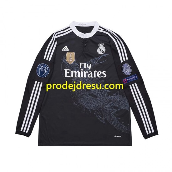 Real Madrid Dresy Fotbal 2014 Retro Muž Alternativní Dlouhý rukáv