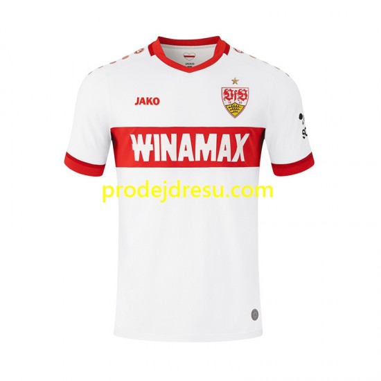 VfB Stuttgart Dresy Fotbal Muž Domácí 2024-2025 Krátký rukáv
