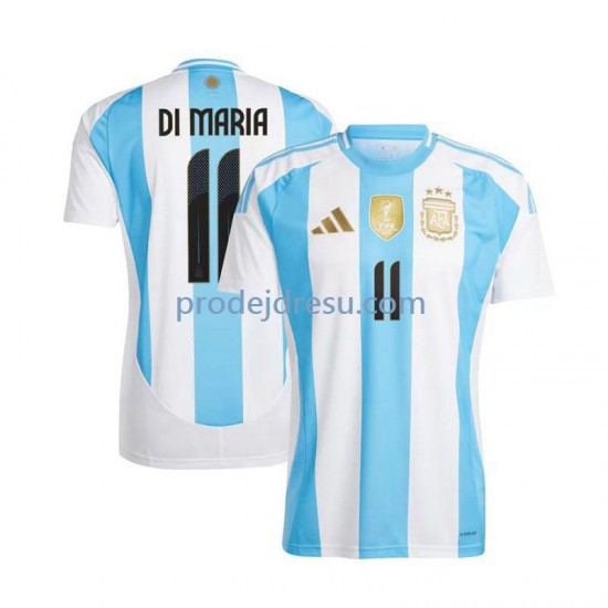 Argentina Dresy Fotbal Di Maria 11 Muž Domácí 2024 Krátký rukáv