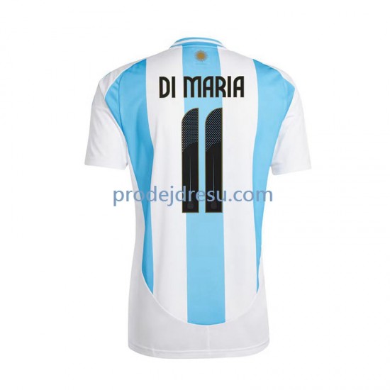 Argentina Dresy Fotbal Di Maria 11 Muž Domácí 2024 Krátký rukáv