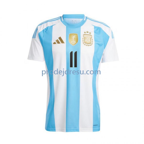 Argentina Dresy Fotbal Di Maria 11 Muž Domácí 2024 Krátký rukáv