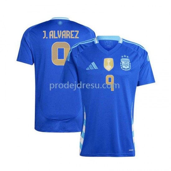 Argentina Dresy Fotbal Julian Alvarez 9 Muž Venkovní 2024 Krátký rukáv