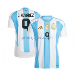 Argentina Dresy Fotbal Julian Alvarez 9 Muž Domácí 2024 Krátký rukáv