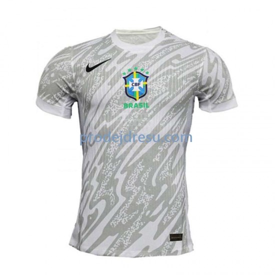 Brazílie Dresy Fotbal Brankářské Muž Domácí 2024 Krátký rukáv