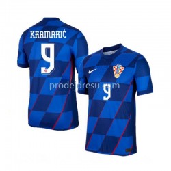 Chorvatsko Dresy Fotbal Andrej Kramaric 9 Muž Venkovní Euro 2024 Krátký rukáv