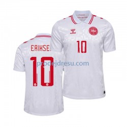 Dánsko Dresy Fotbal Eriksen 10 Muž Venkovní Euro 2024 Krátký rukáv
