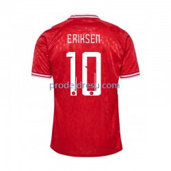 Dánsko Dresy Fotbal Eriksen 10 Muž Domácí Euro 2024 Krátký rukáv