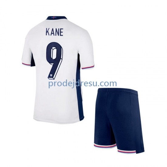 Anglie Dresy Fotbal Harry Kane 9 Dětský Domácí Euro 2024 Krátký rukáv