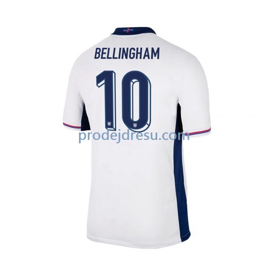 Anglie Dresy Fotbal Jude Bellingham 10 Muž Domácí Euro 2024 Krátký rukáv