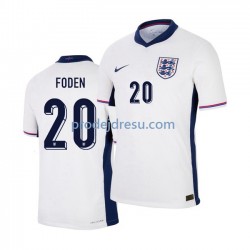 Anglie Dresy Fotbal Phil Foden 20 Muž Domácí Euro 2024 Krátký rukáv