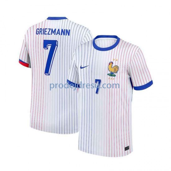 Francie Dresy Fotbal Antoine Griezmann 7 Muž Venkovní Euro 2024 Krátký rukáv