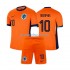 Nizozemsko Dresy Fotbal Memphis Depay 10 Dětský Domácí Euro 2024 Krátký rukáv