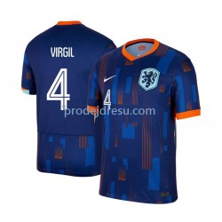 Nizozemsko Dresy Fotbal Virgil van Dijk 4 Muž Venkovní Euro 2024 Krátký rukáv