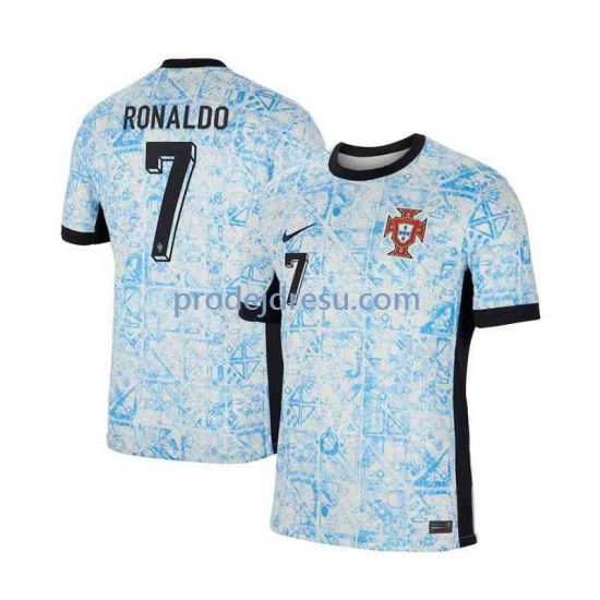Portugalsko Dresy Fotbal Cristiano Ronaldo 7 Muž Venkovní Euro 2024 Krátký rukáv