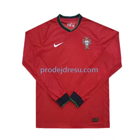 Portugalsko Dresy Fotbal Muž Domácí Euro 2024 Dlouhý rukáv
