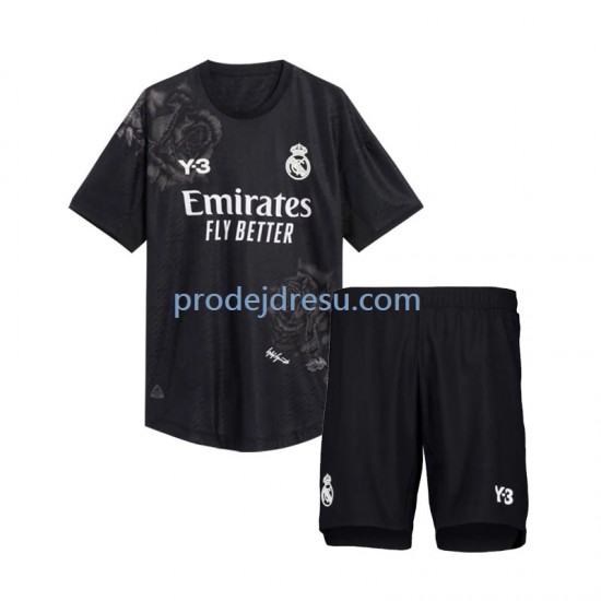 Real Madrid Dresy Fotbal Y3 Brankářské Dětský Čtvrtý 2023-2024 Krátký rukáv
