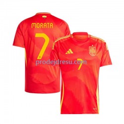 Španělsko Dresy Fotbal Alvaro Morata 7 Muž Domácí Euro 2024 Krátký rukáv
