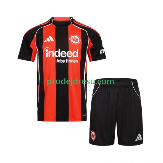 Eintracht Frankfurt Dresy Fotbal Dětský Domácí 2025-2026 Krátký rukáv