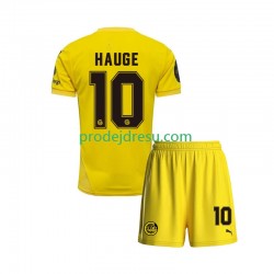 FK Bodø/Glimt Dresy Fotbal Jens Petter Hauge 10 Dětský Domácí 2025 Krátký rukáv