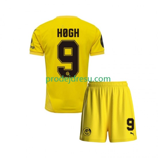 FK Bodø/Glimt Dresy Fotbal Kasper Hogh 9 Dětský Domácí 2025 Krátký rukáv