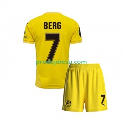 FK Bodø/Glimt Dresy Fotbal Patrick Berg 7 Dětský Domácí 2025 Krátký rukáv