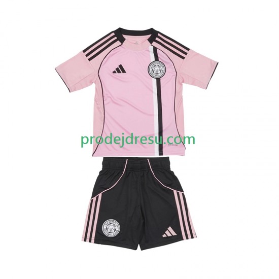 Leicester City Dresy Fotbal Dětský Alternativní 2025-2026 Krátký rukáv