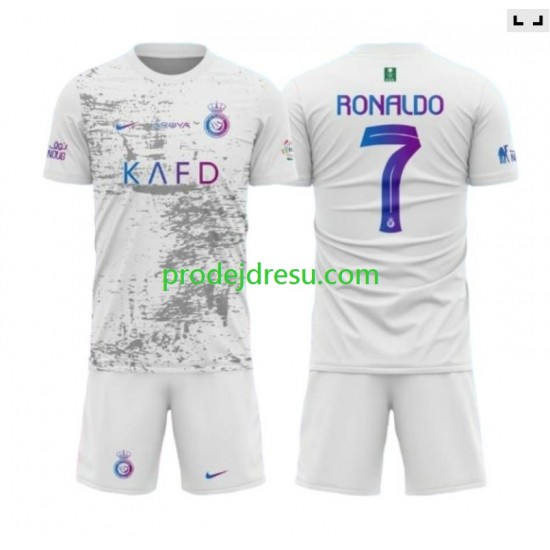 Dresy Fotbal Al-Nassr Ronaldo 7 Dětský Alternativní 2023-2024 Krátký rukáv