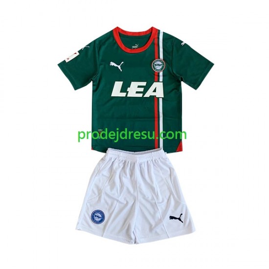 Dresy Fotbal Deportivo Alaves Dětský Venkovní 2023-2024 Krátký rukáv